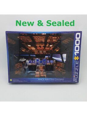 SEALED Space Shuttle Cockpit 1000 Piece Jigsaw Puzzle by Eurographics